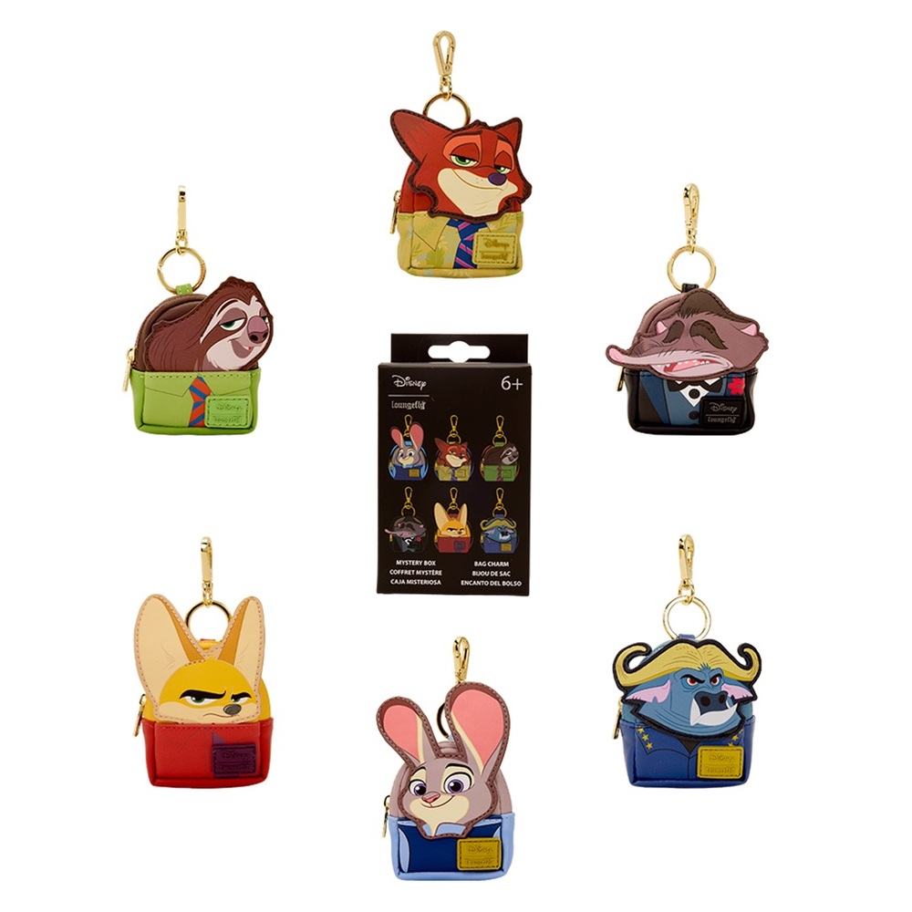 Loungefly Disney Zootopia 2 Cosplay Mystery Mini Backpack Keychain Charm - Picture 2 of 8